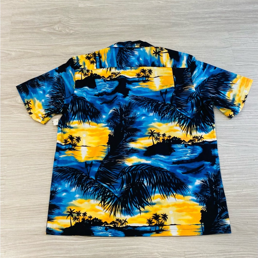 RJC NWT Vintage Tropical Sunset Hawaiian Vacation Cruise Shirt Caribbean Resort - Picture 2 of 4